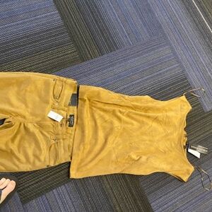 BR Vegan Suede Top (matching pants available) NWT